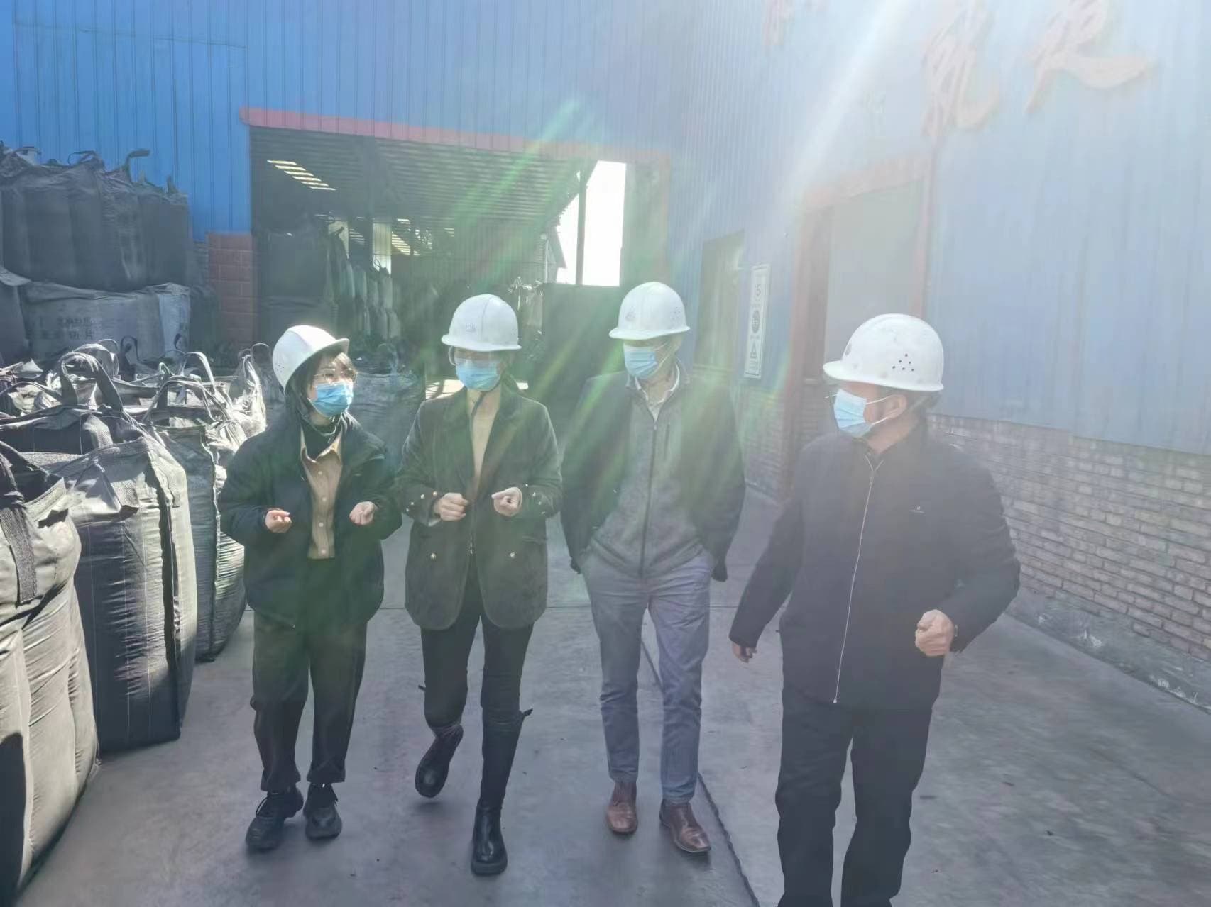 Forklift loading activated carbon bags